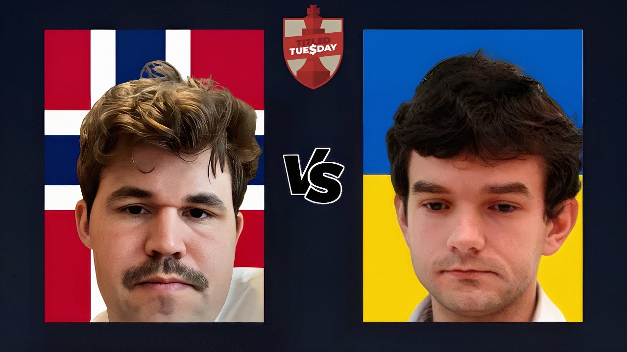 Magnus Carlsen vs Martyn Kravtsiv | Titled Tuesday | February 2026 
