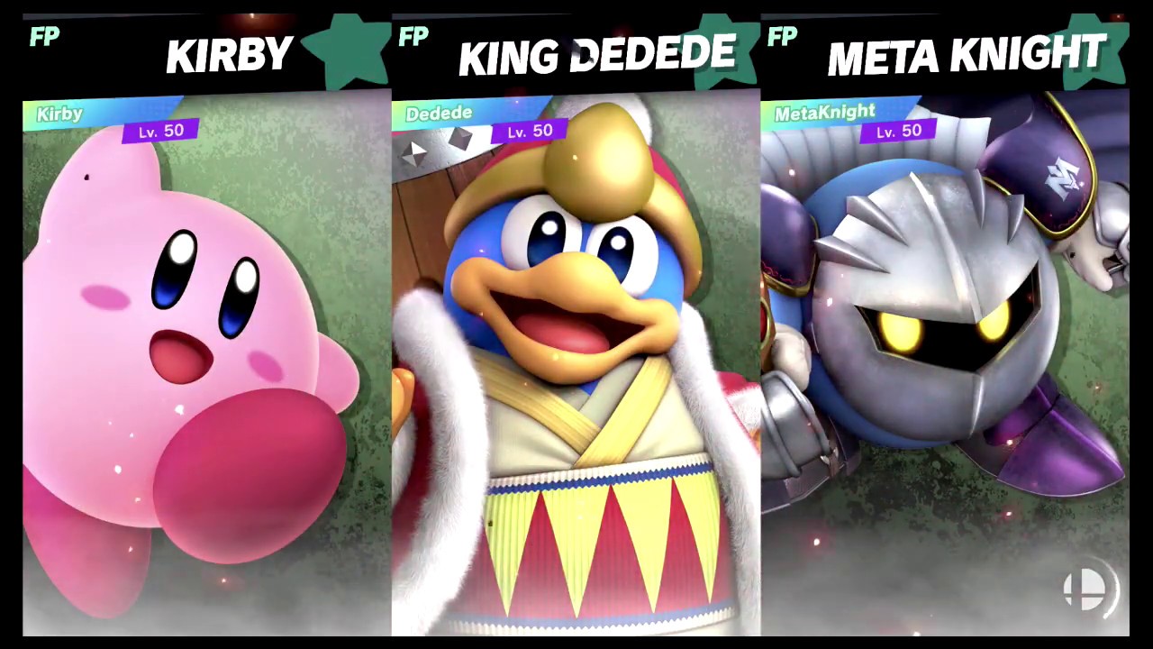 Super Smash Bros Ultimate Amiibo Fights – Request #11559 Kirby vs Dedede vs Meta Knight