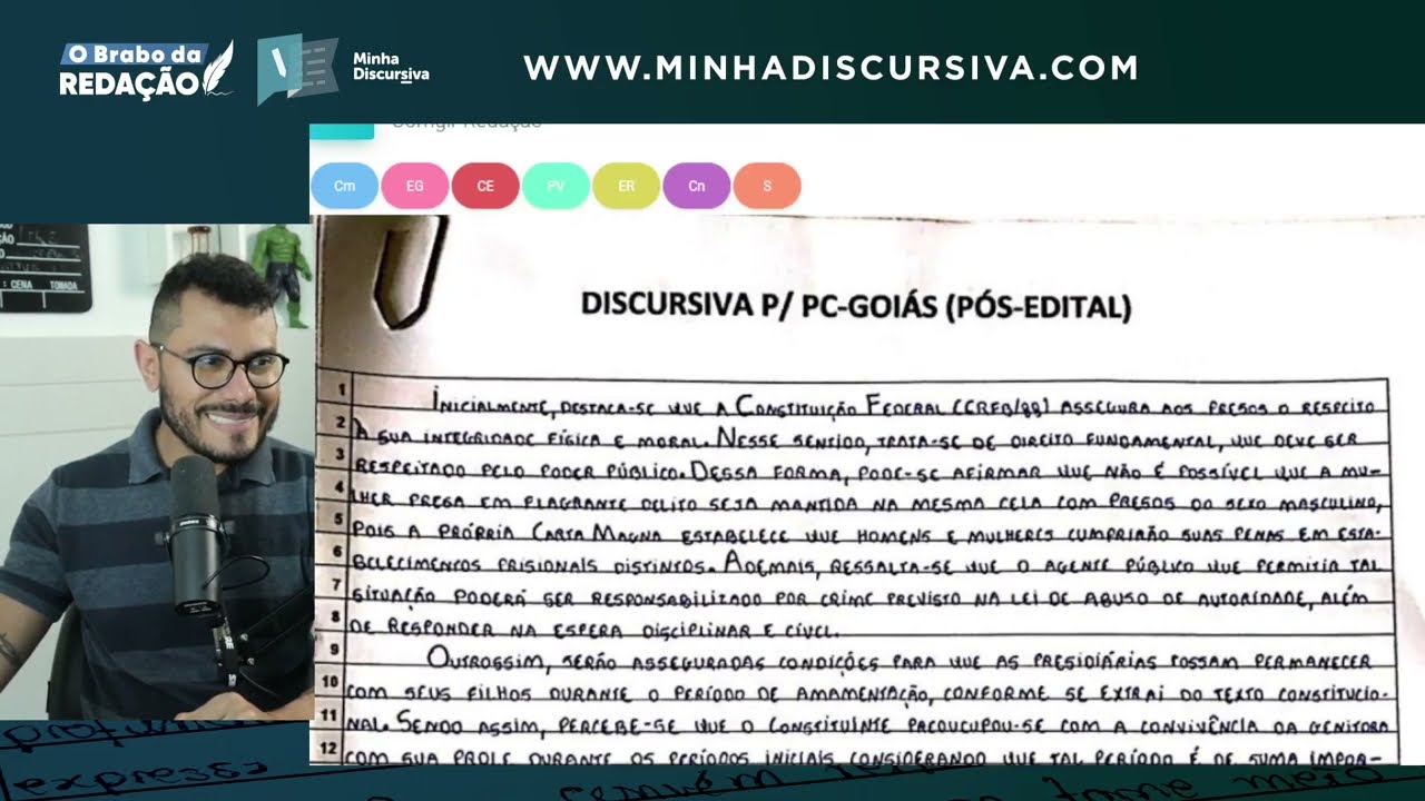 DISCURSIVA PC-GO - MODELO NOTA 10 PARA COPIAR