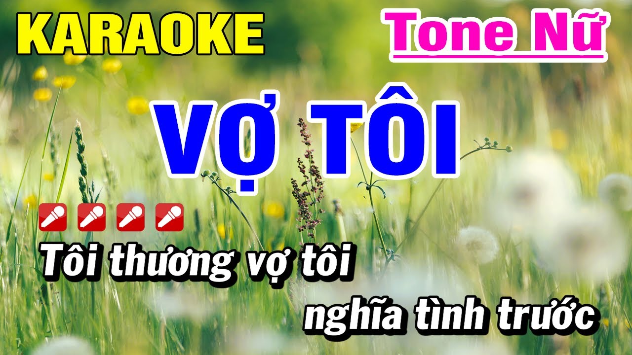 Karaoke Vợ T&ocirc;i | Nhạc Sống Tone Nữ Dễ H&aacute;t Mới Nhất | Ho&agrave;i Phong Organ