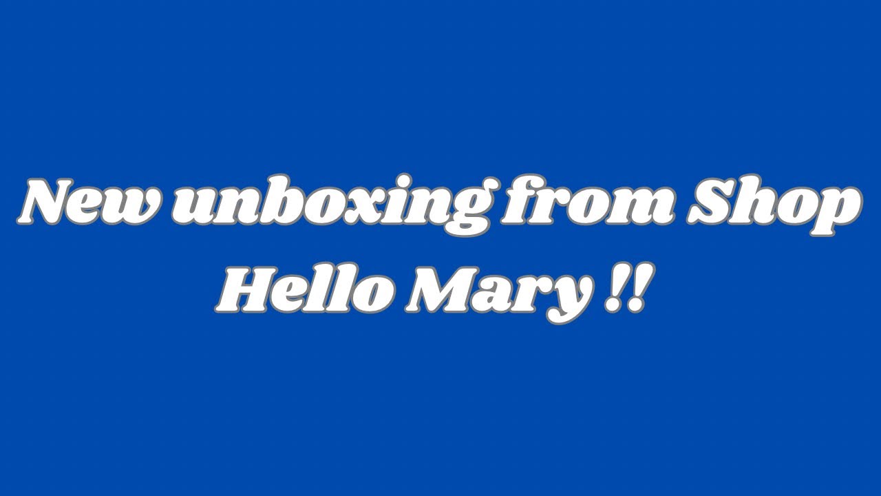 Let&rsquo;s unbox this package from Shop Hello Mary 
