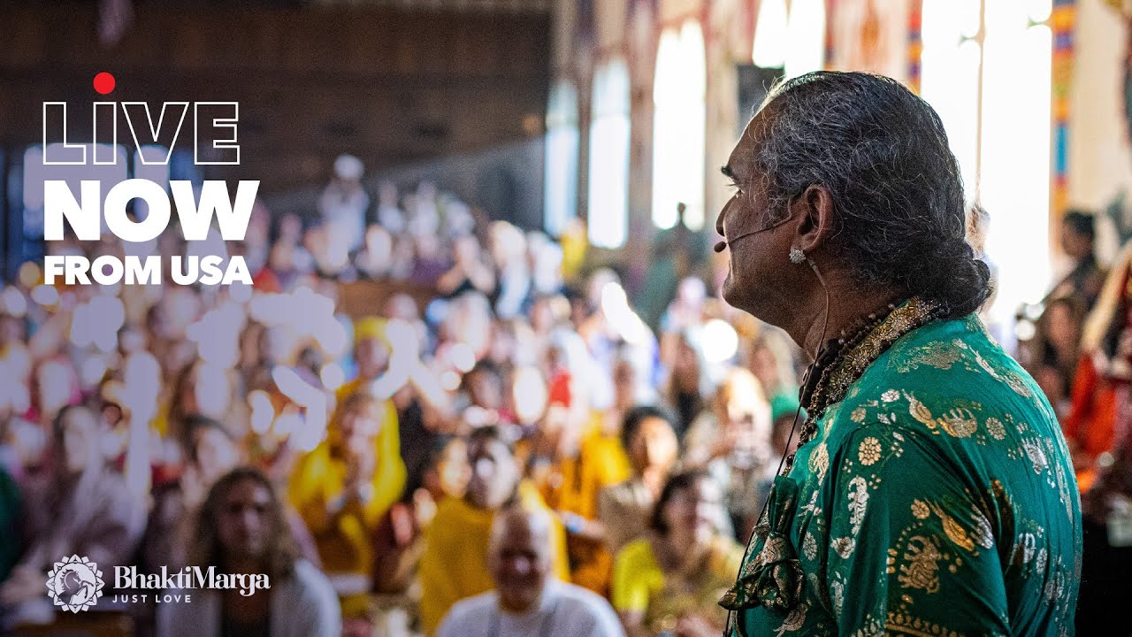 Beginning of Darshan with Paramahamsa Vishwananda - LIVE NOW from USA