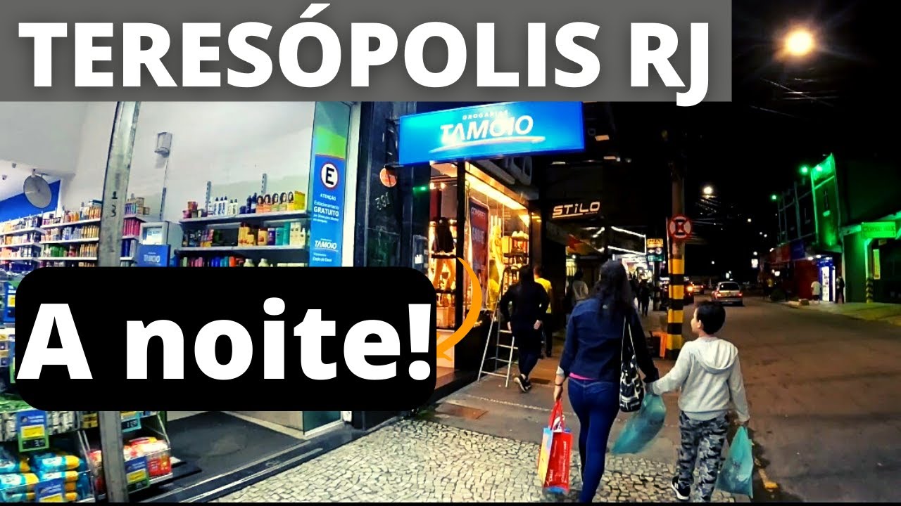 TERESÓPOLIS RJ - CENTRO DA CIDADE A NOITE! VLOG 2023