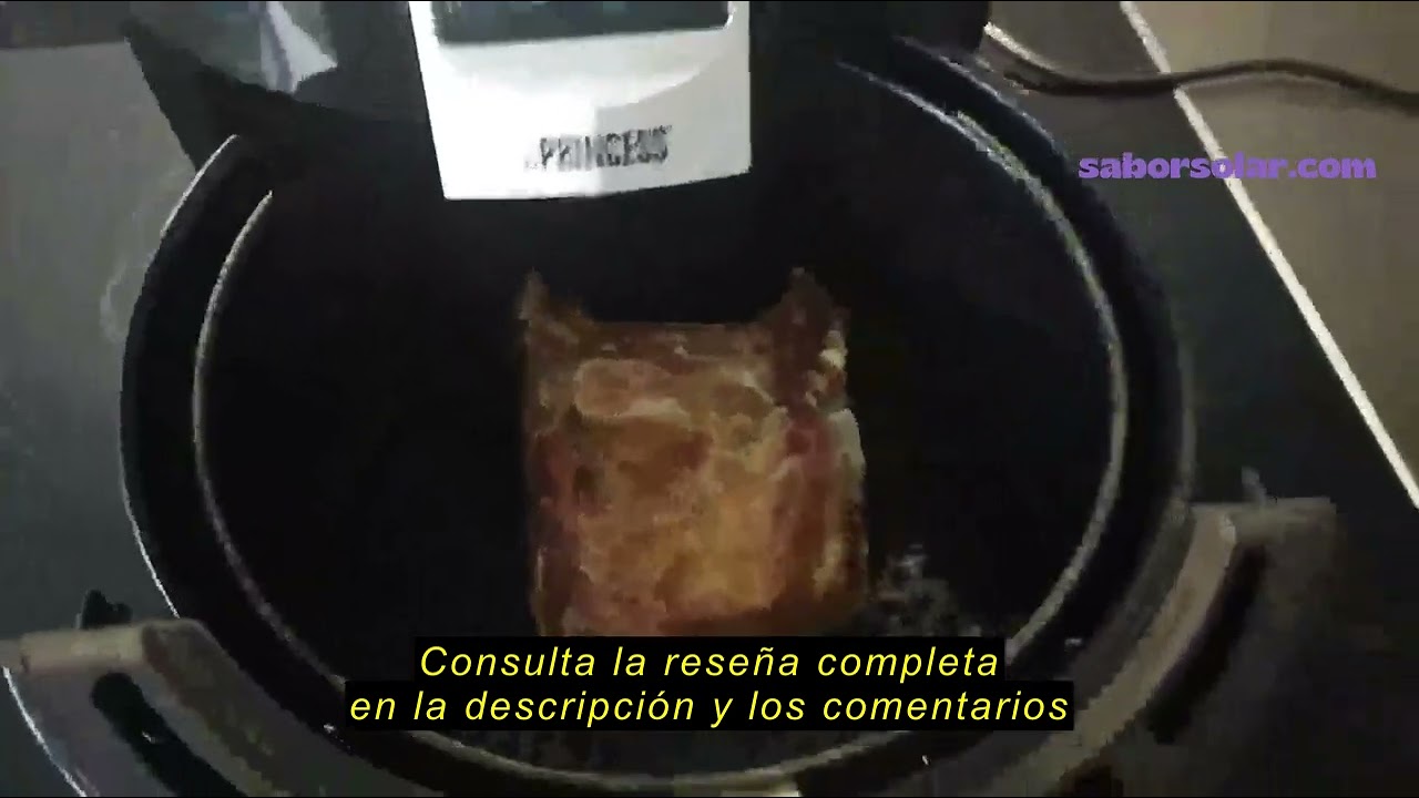 Reseña del Princess SlimFry freidora sin aceite - Diseño compacto - Sin BPA - 8 L - 8 programas - Te