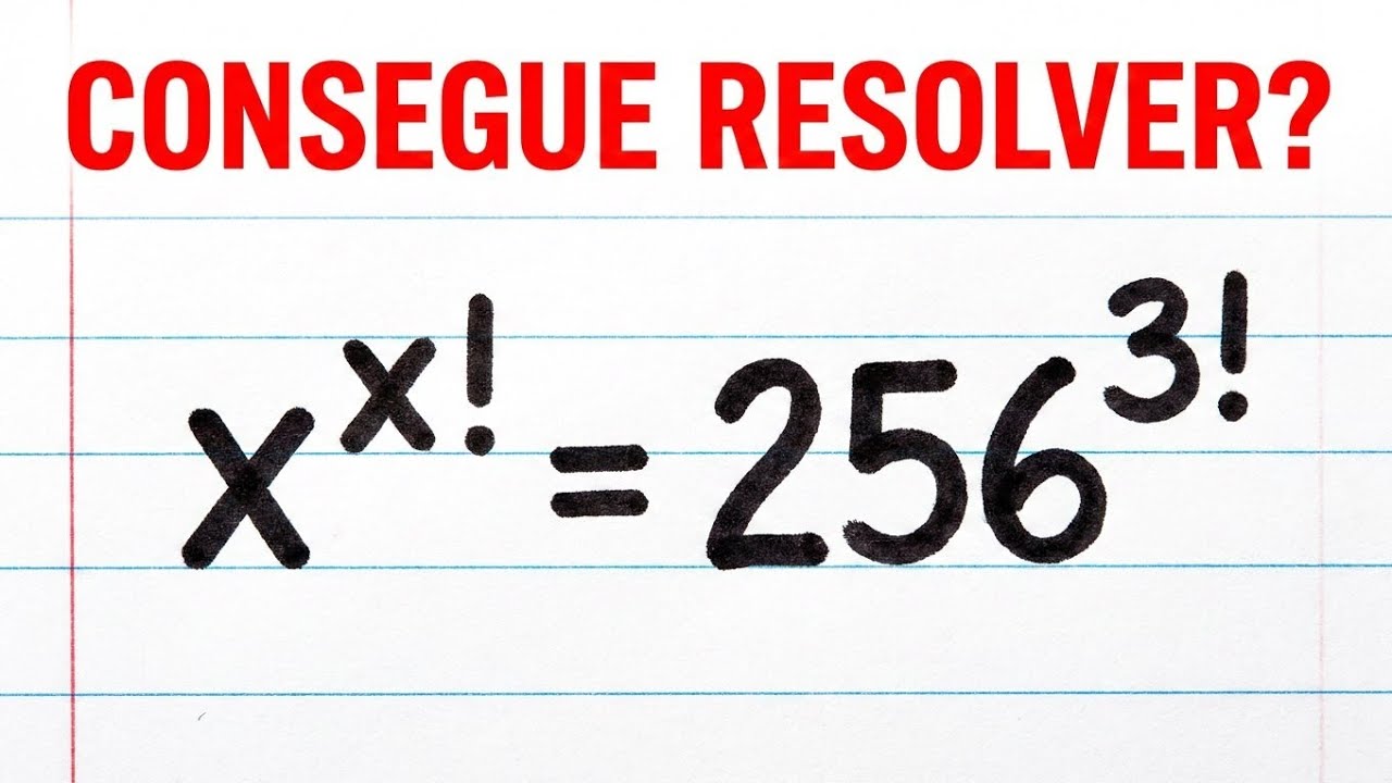 Sabe Resolver essa Equação Exponencial com Fatoriais?