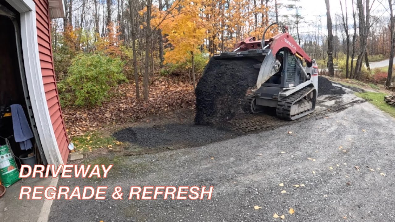 Quick Driveway Regrade in Waterbury Center, Vermont
