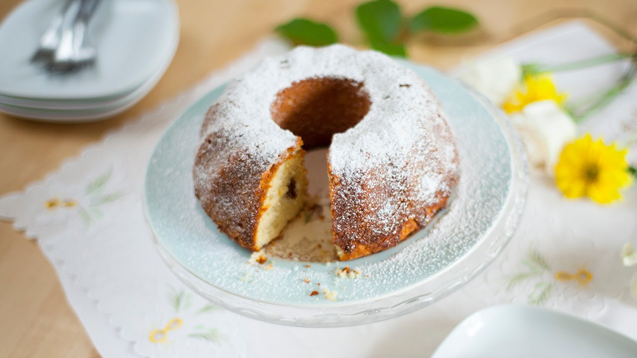 Babka (bolo polonês de fécula de batata com passas)