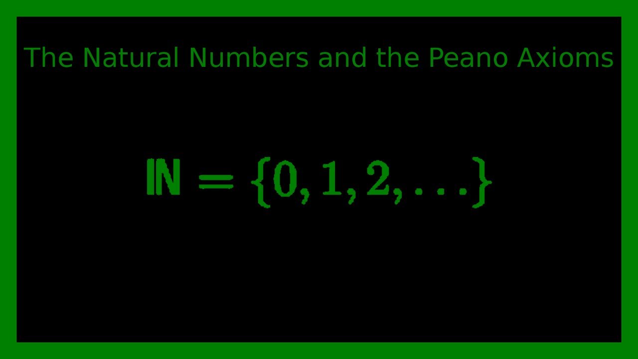 The Natural Numbers and the Peano Axioms