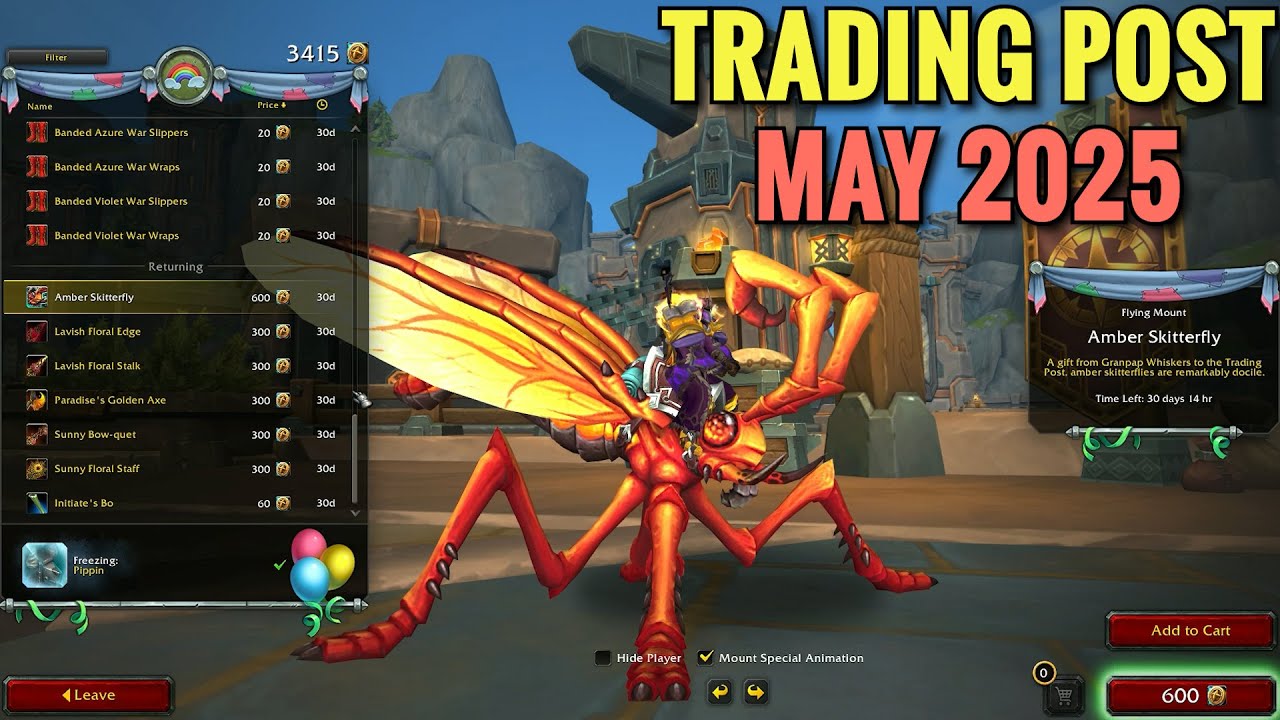 Trading Post Rewards May 2025 - World Of Warcraft