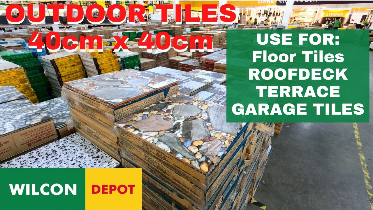 Magkano ang TILES 40cm X 40cm for OUTDOOR sa WILCON DEPOT