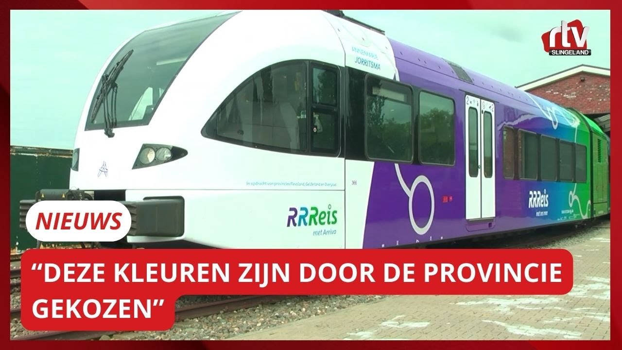 Trein met nieuwe bestickering verlaat Transit Oost | RTV Slingeland