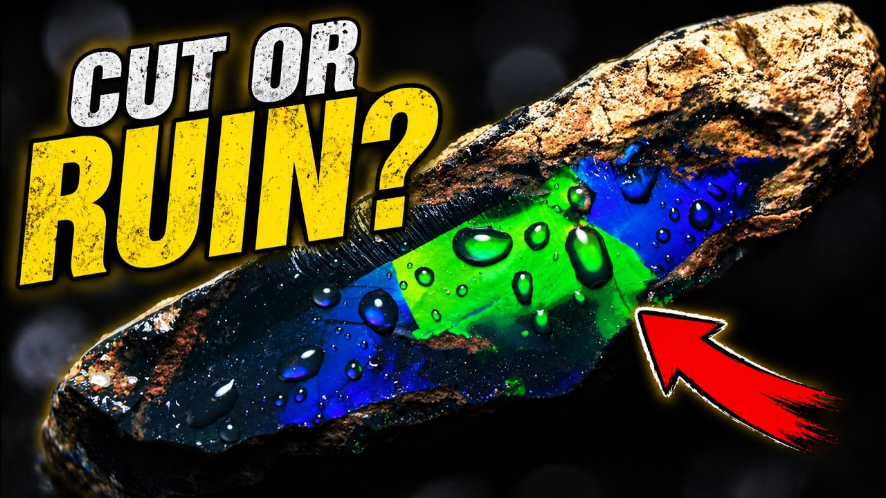Huge Black Opal 73 CT's The Color Of Money!