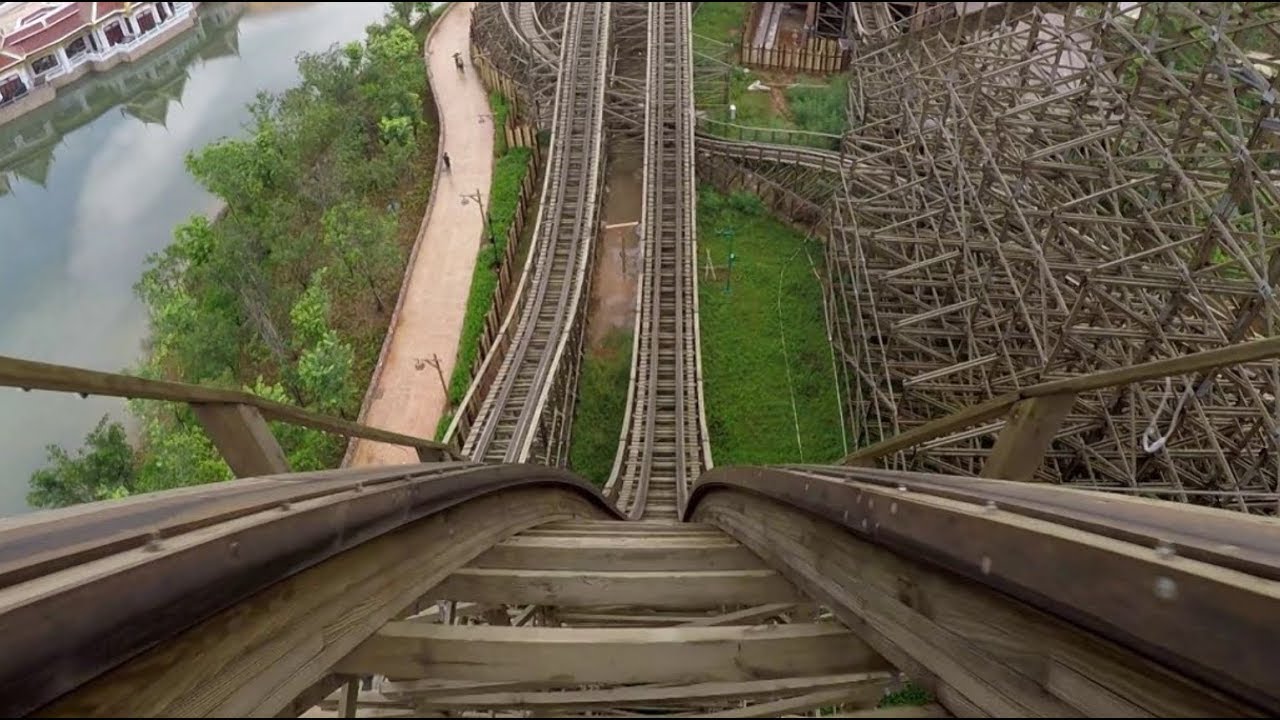 Jungle Trailblazer Onride Mounted Go Pro 1080P 60FPS HD POV Fantawild Asian Legend