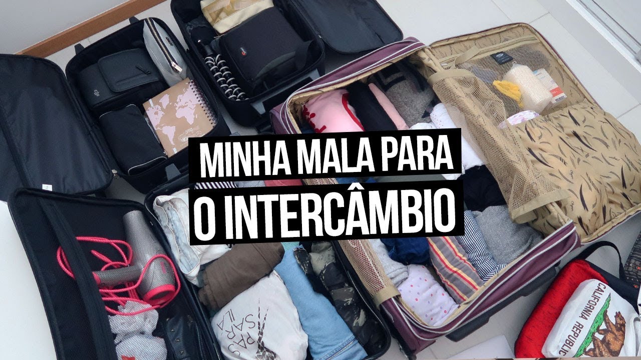 MINHA MALA PARA O INTERCÂMBIO - 30 DIAS | Mi Alves