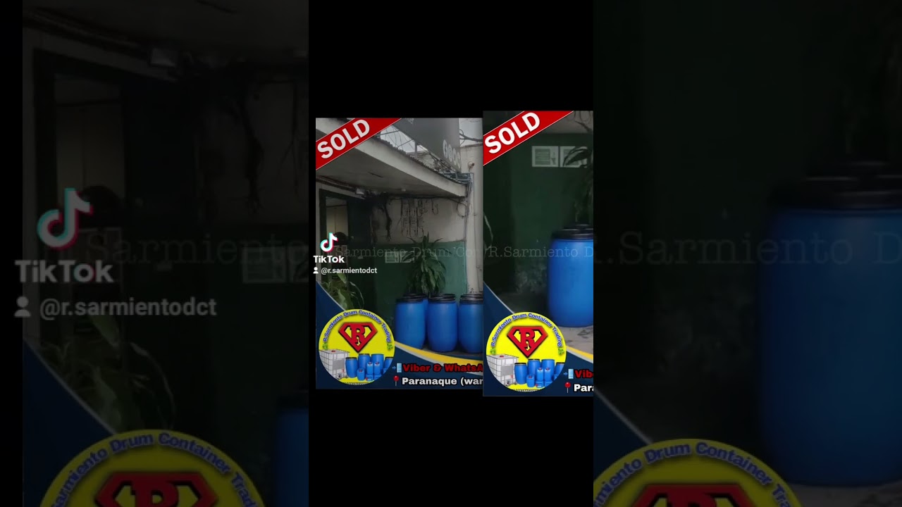 ♻️SOLD: ♻️120-liters plastic drum : 6pcsCompany: TIMBERPRO