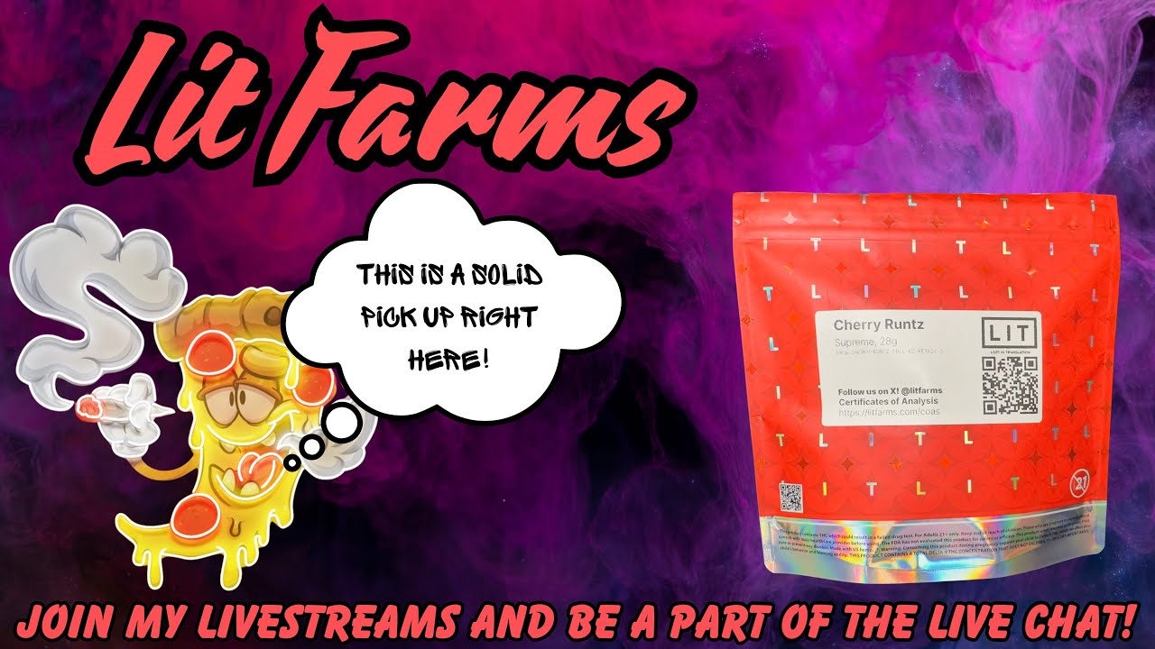LIT FARMS FLOWER REVIEW: Cherry R***z (🍒🍬⛽️)Use Code (SPACECITY)