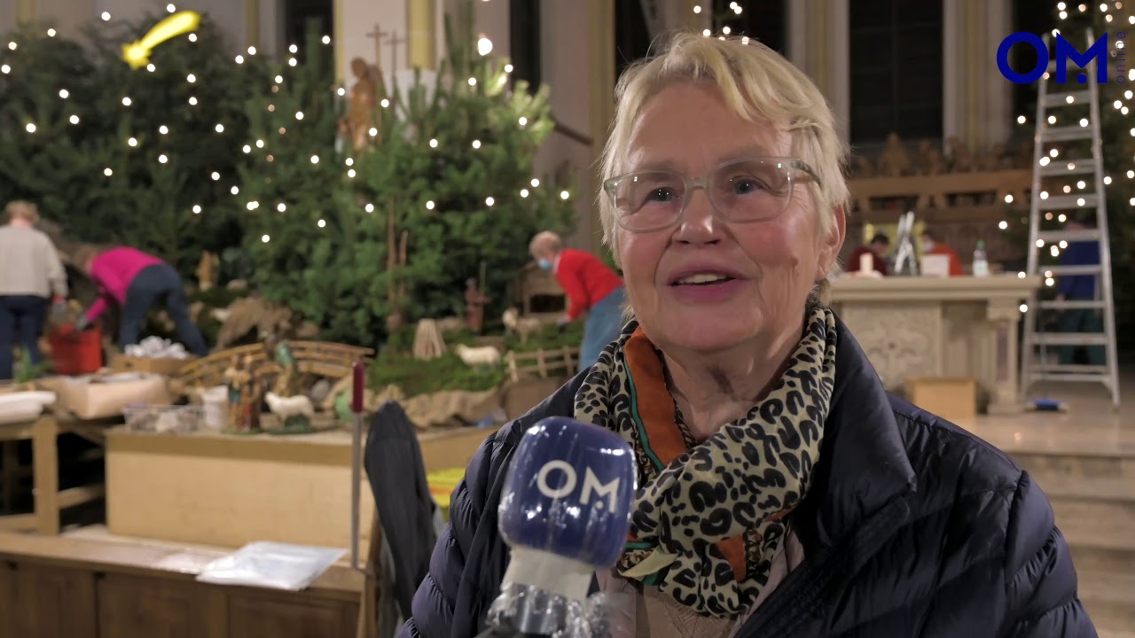 Besuch bei den Krippenbauern in der Steinfelder Kirche