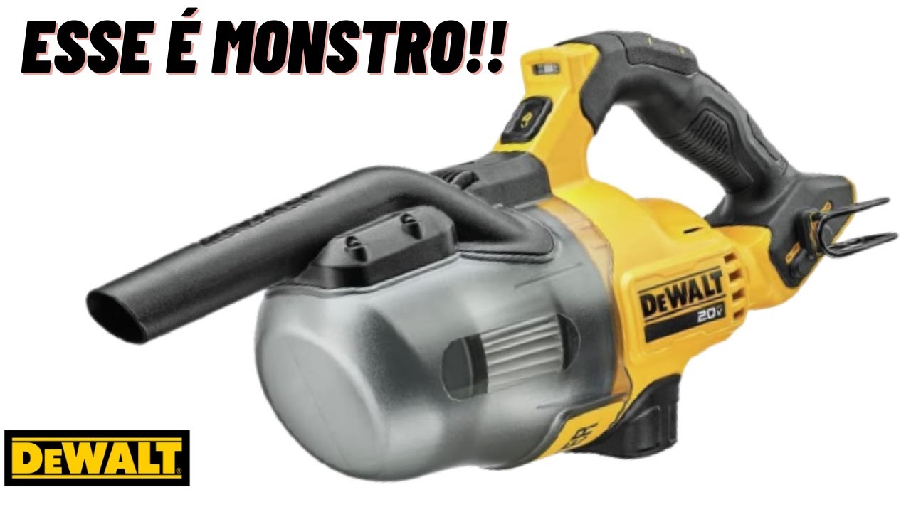 ASPIRADOR A BATERIA DEWALT - MUITO FORTE E PRÁTICO -DCV501HB #ferramentaseletricas