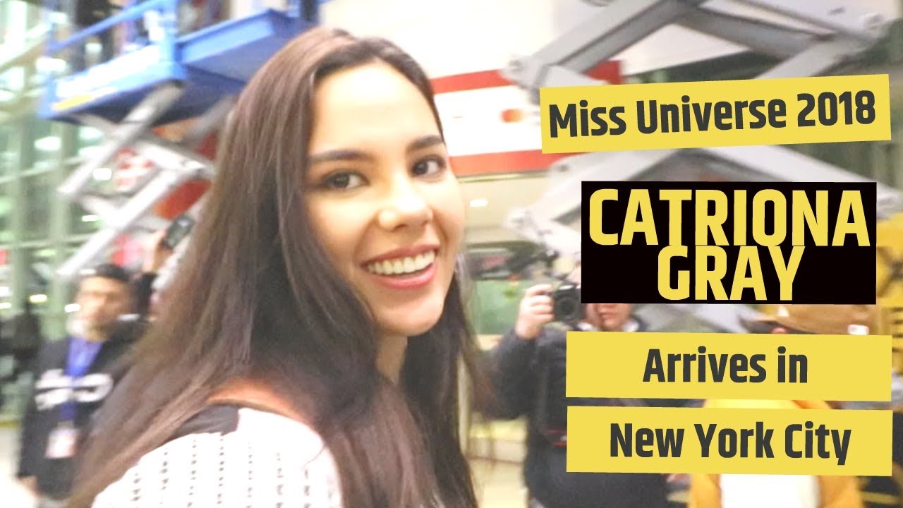 MISS UNIVERSE CATRIONA GRAY ARRIVES IN NEW YORK