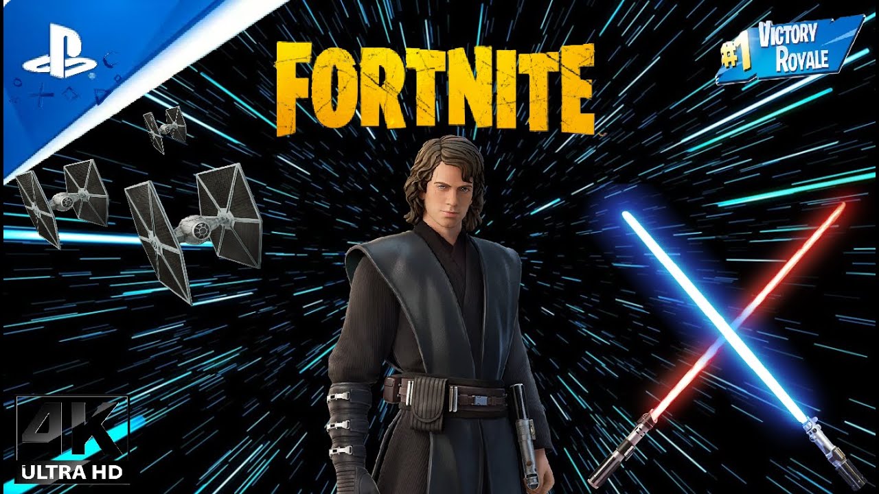 FORTNITE - 4K/ Anakin Skywalker/ VITÓRIA ROYALE | Gameplay