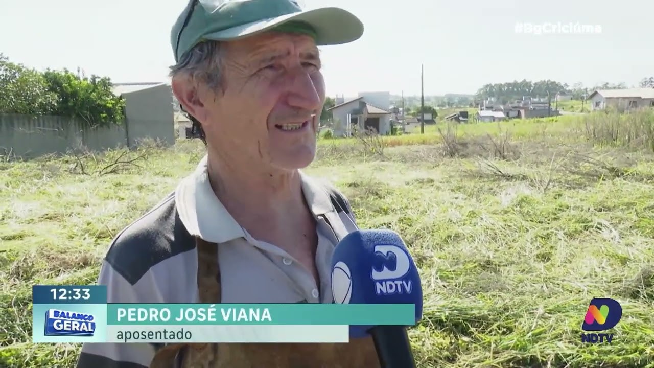 Tecnologia é usada em Içara para limpeza de terrenos urbanos