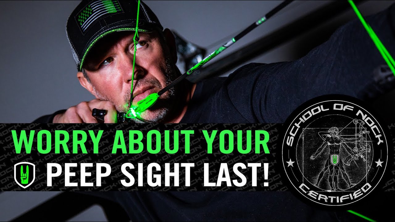 WORRY ABOUT YOUR PEEP SIGHT LAST!
