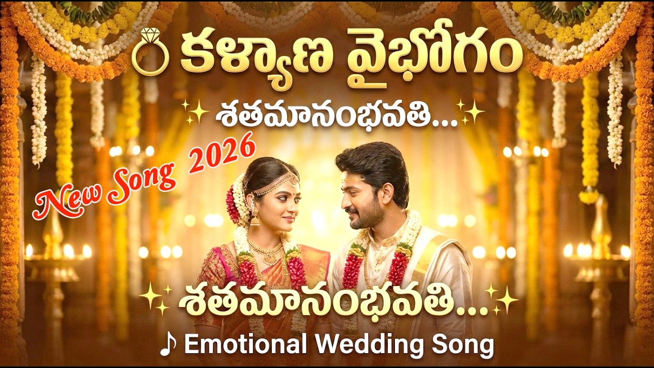 శతమానంభవతి… 💐 Emotional Wedding Song Telugu | Bride & Groom Entry Song | Pelli Paata 2026