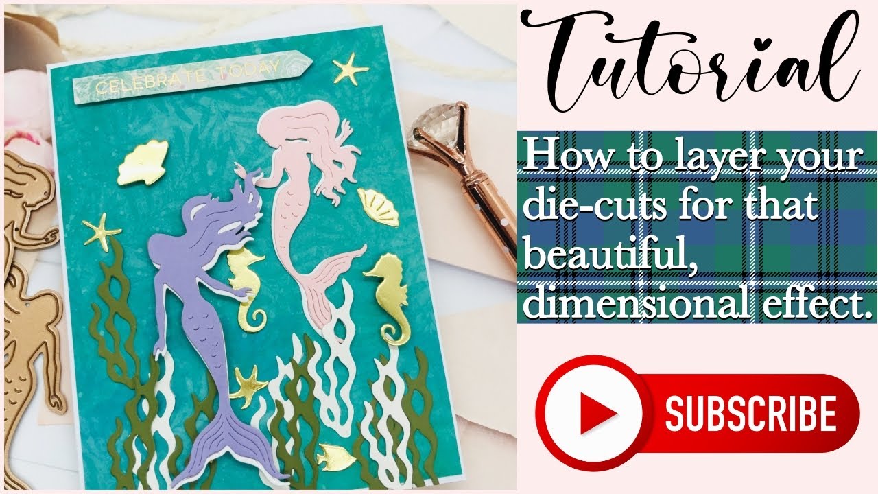 Card making Tutorial - How to layer your die cuts for a beautiful, dimensional effect | Spellbinders