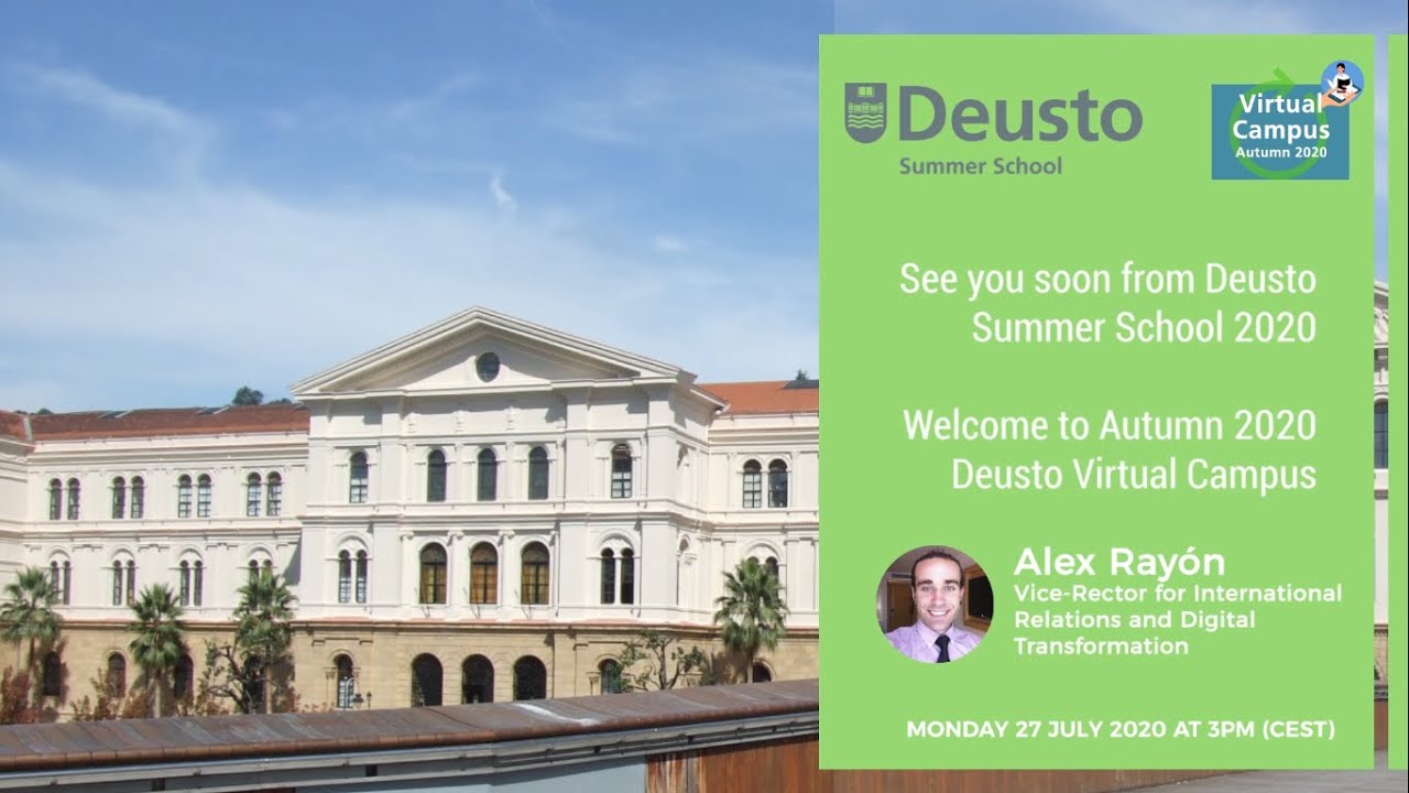 See you soon from Deusto Summer School 2020 - Welcome to Autumn Deusto Virtual Campus 2020