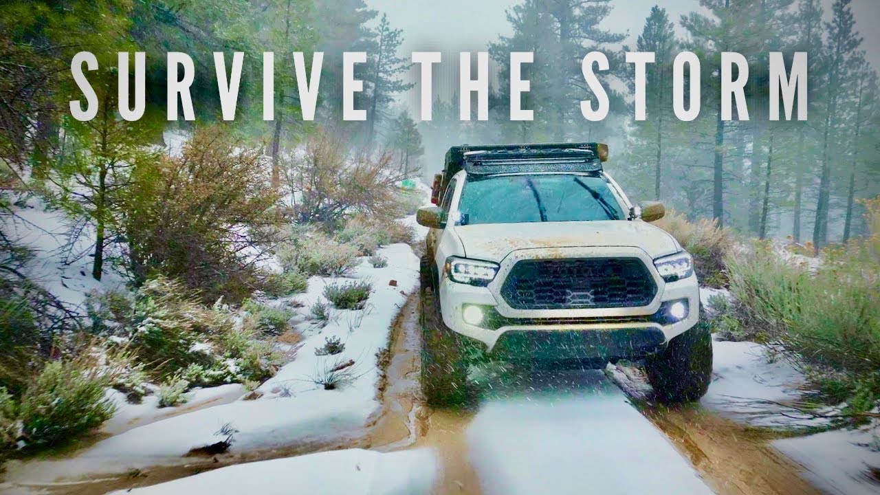 California Blizzard: Truck Camping in the Snow