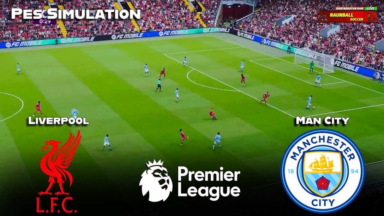 Liverpool vs Manchester City - Premier League 2025/26 | PES 21 Simulation