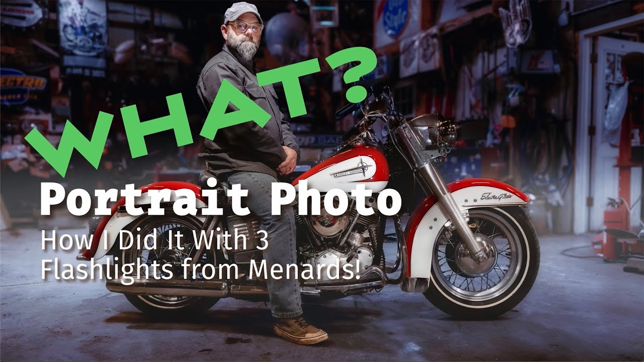 Part 3: A portrait photograph lit with 3 flashlights!