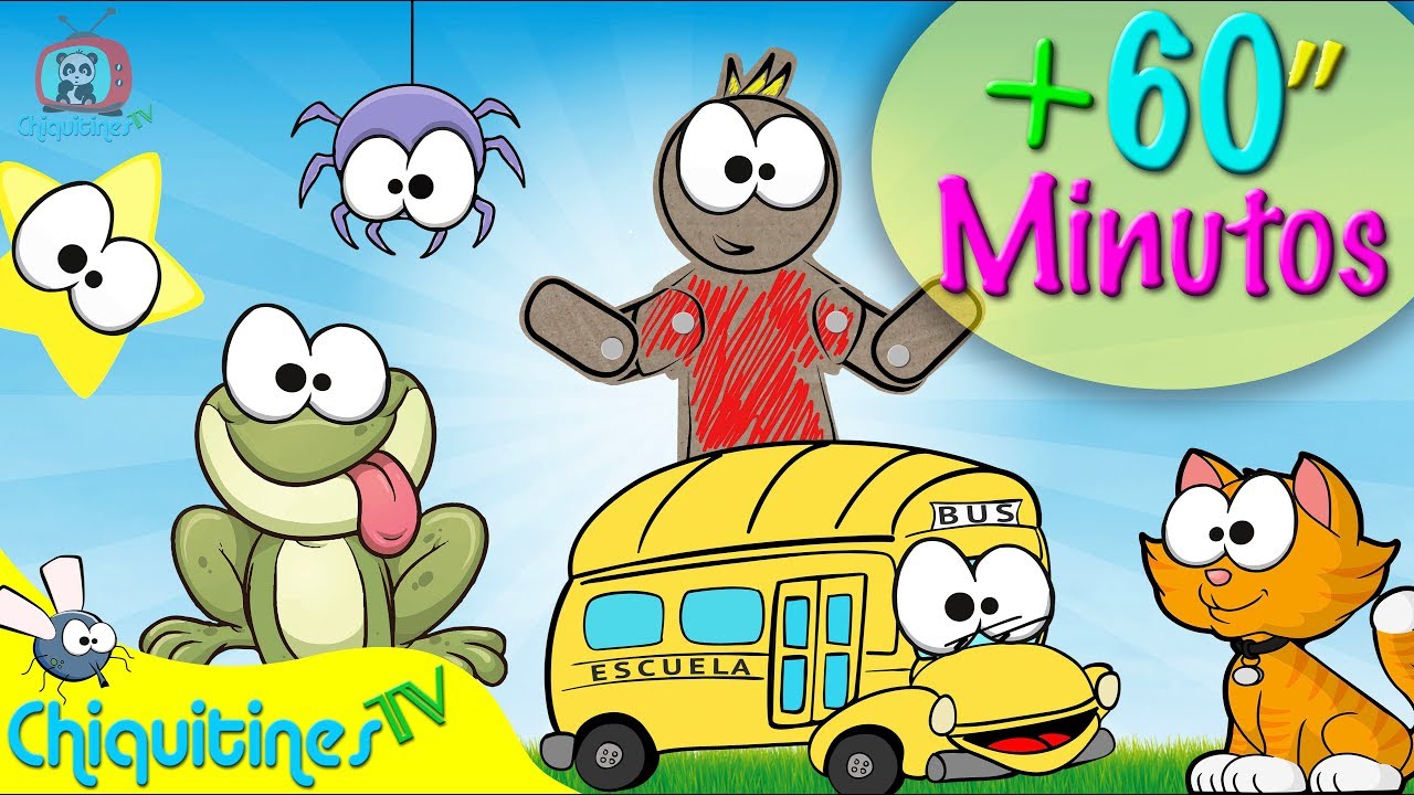 60 minutos de música infantil  🎉 CANCIONES INFANTILES | ChiquitinesTV