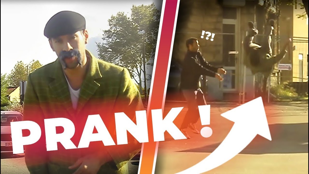 PRANK | PAPI FAIT DES ACROBATIES | OLD MAN BACKFLIP PRANK