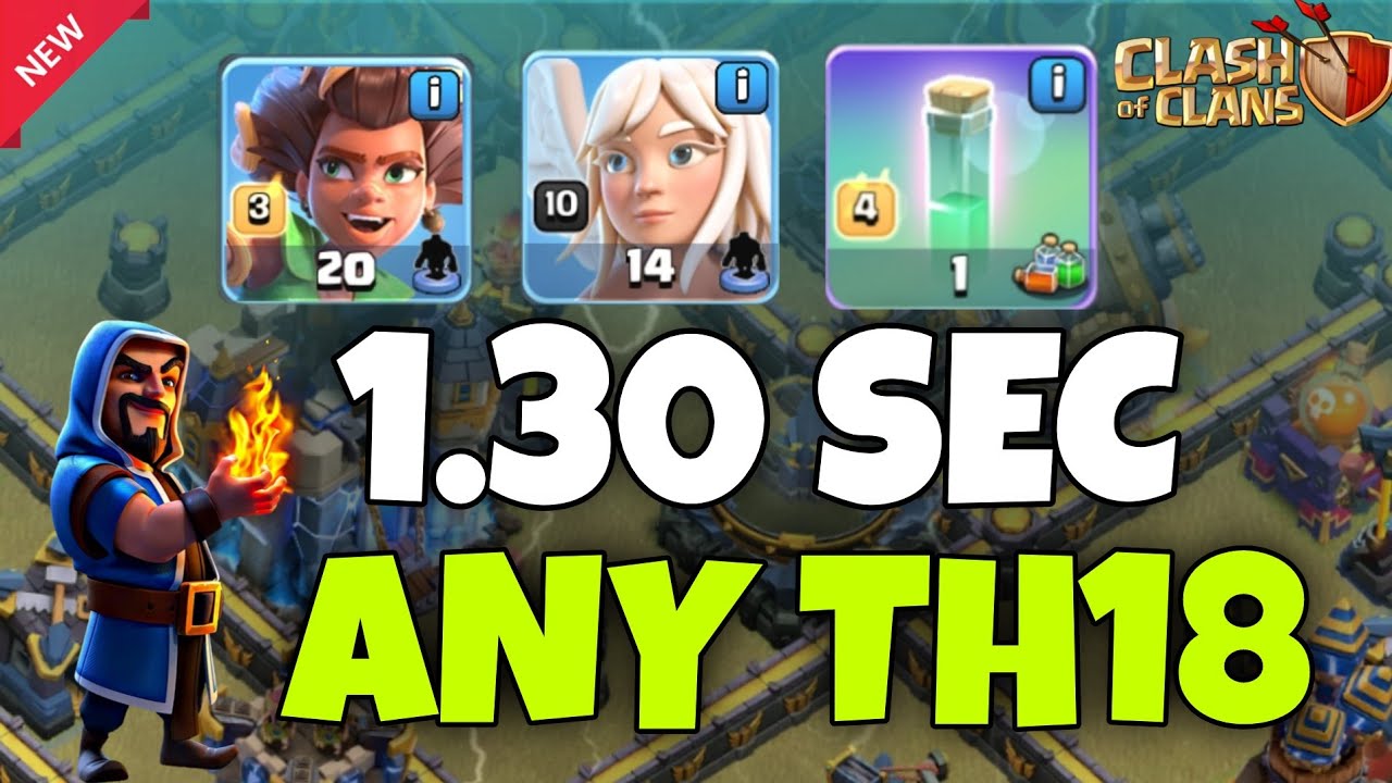 Townhall 18 Attack Strategy || Any TownHall 18 Defeat 3★ || Must Use This Army.#clashofclans 