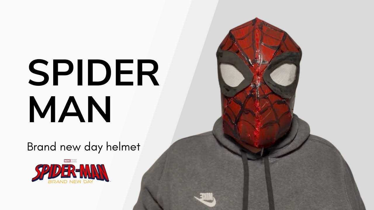 I built the Spider Man helmet from Spider Man brand new brand