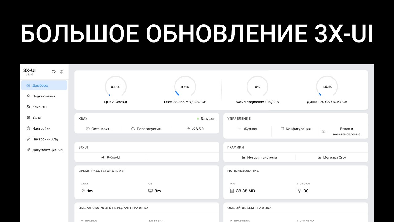 Большое обновление 3x-ui