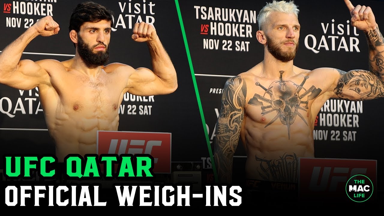UFC Qatar: OFFICIAL WEIGH-INS