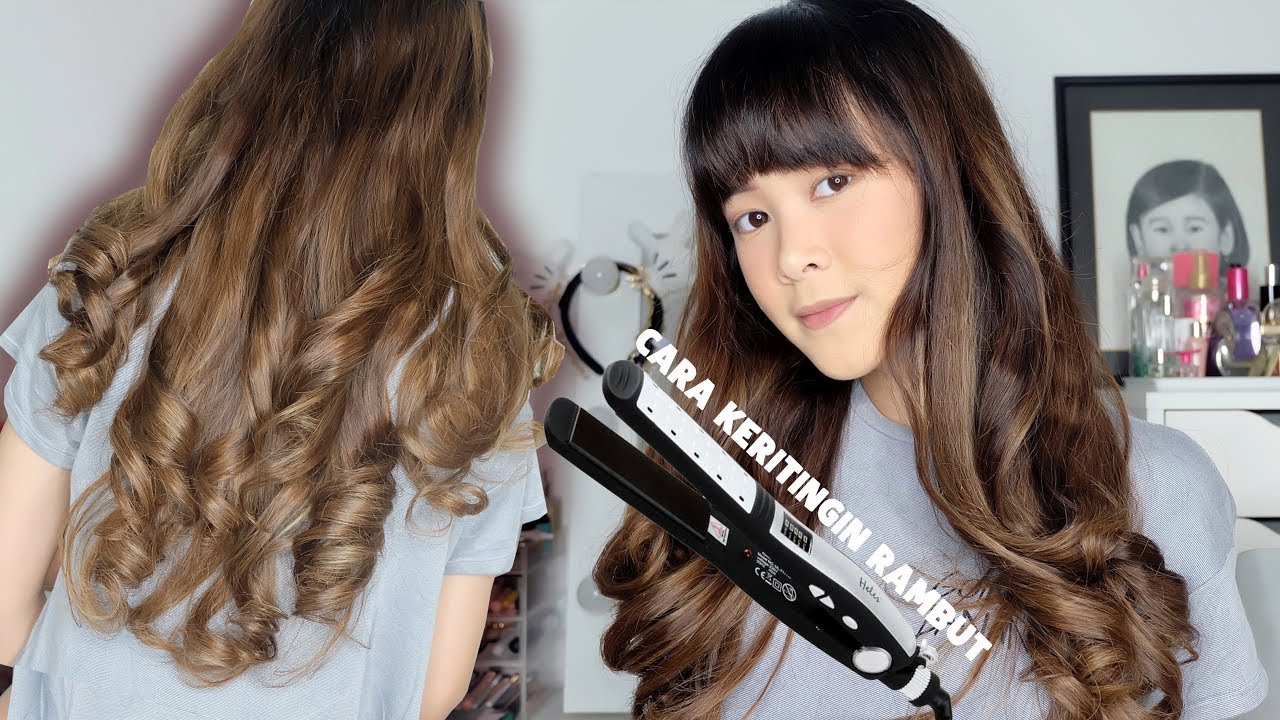 Tutorial Keriting Rambut dengan Catokan Lurus / How I Curl My Hair - Almiranti Fira