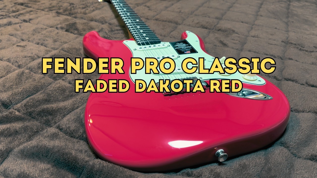 Fender American Professional Classic Stratocaster (выцветший красный Dakota Red)
