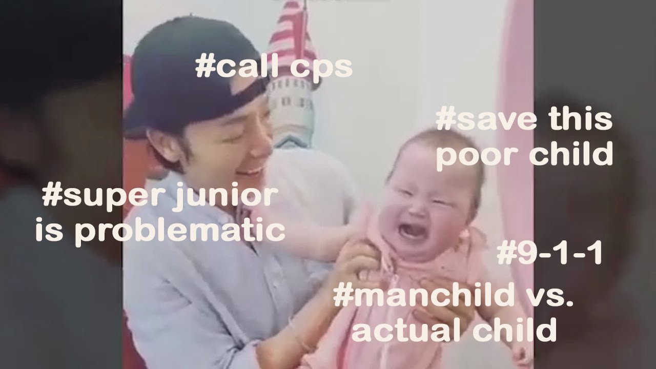 super junior making babies cry