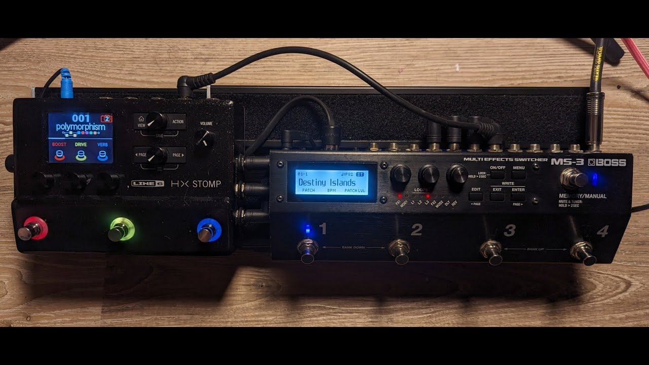 HX Stomp meets BOSS MS-3 - Explaining My Pedalboard
