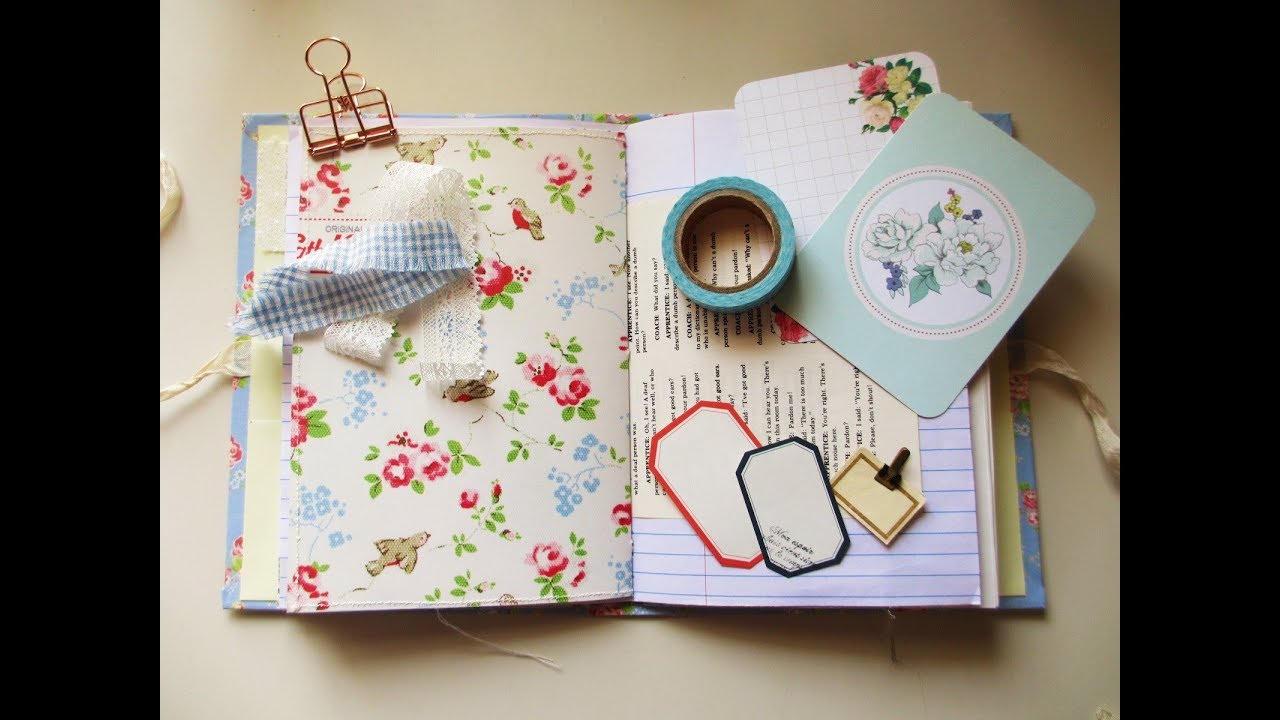 紙もの好きの雑記帳 82 ジャンクジャーナルを作ろう！初心者必見！【ページデコ 前編】Junk Journal Process For Beginners 5