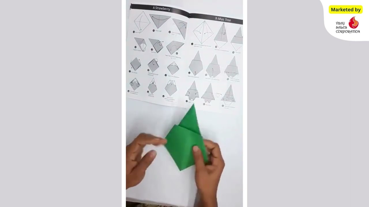 Toykraft Origami Christmas Tree #artandcraft #origami