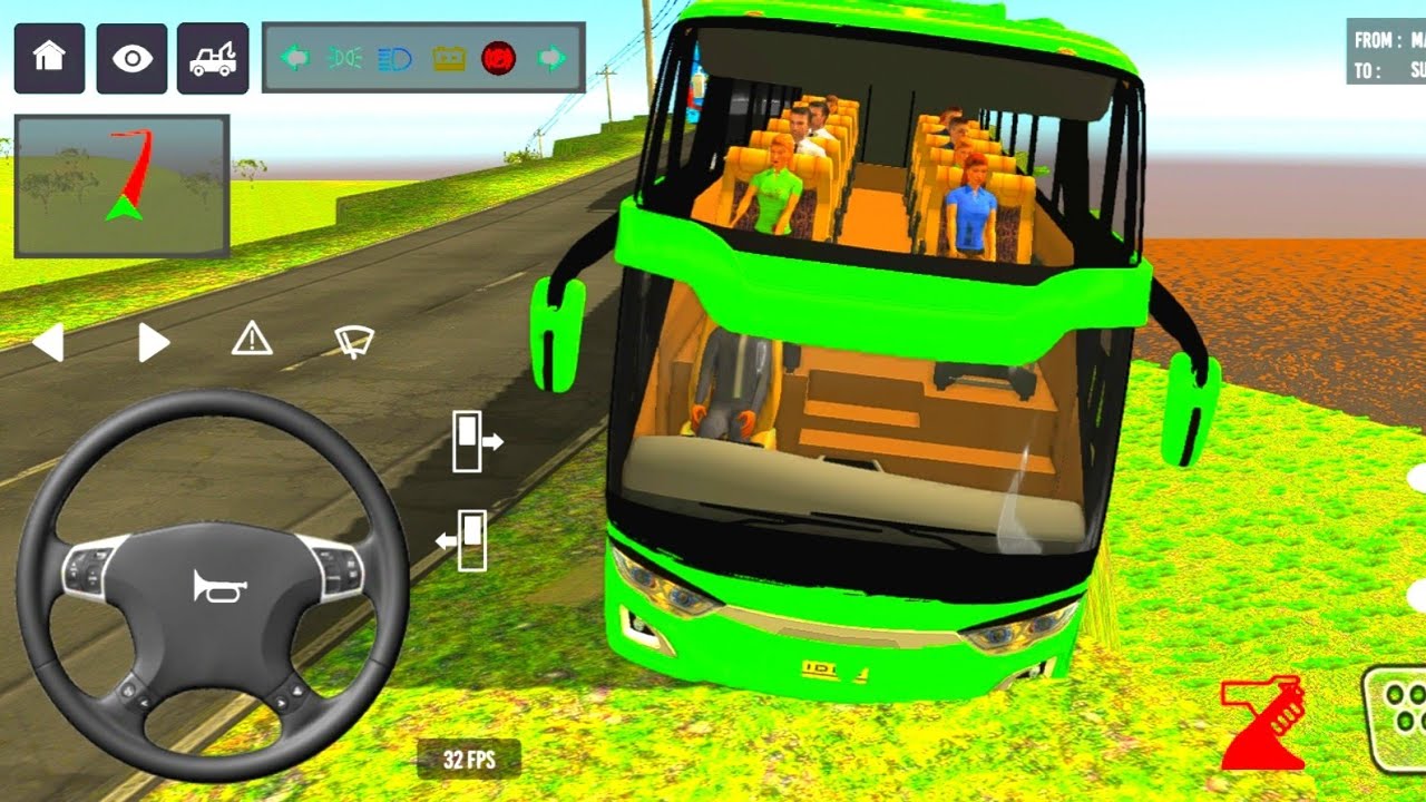 Coach Bus Simulator India Off Road Driving Bus Game Simulator 2025 Gameplay Video #bus #game #gaming