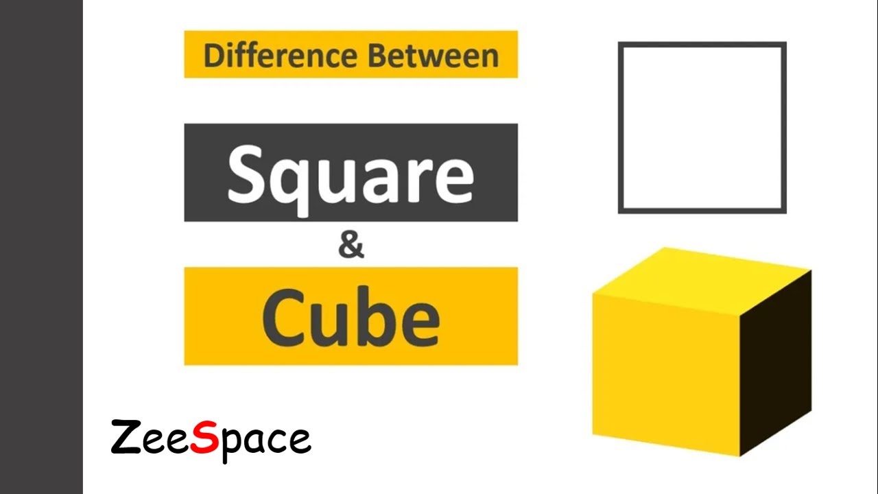 What is a Square | What is a Cube | Difference between Square and Cube| ZeeSpace | Zahid Abbas