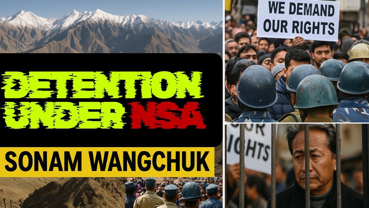 National Security Act-Detention under NSA ||Sonam Wangchuk