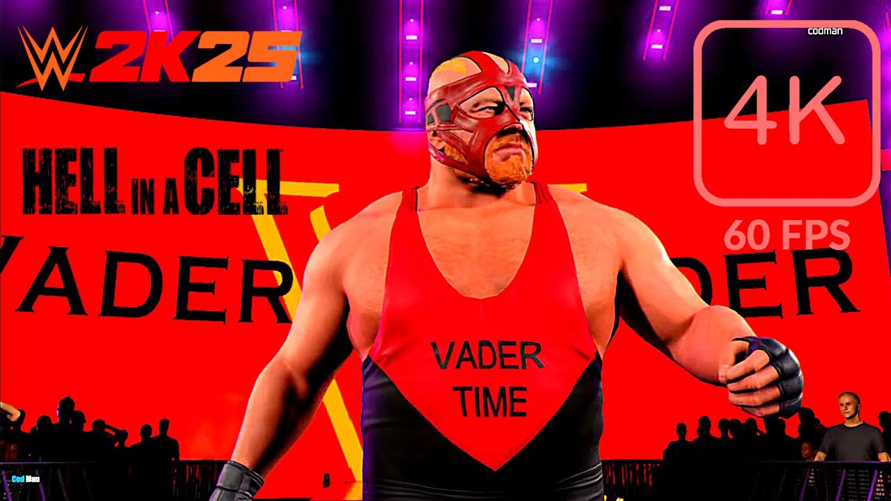 WWE 2K25 Roman Reigns vs Vader | Hell in a Cell | 4k60Fps |