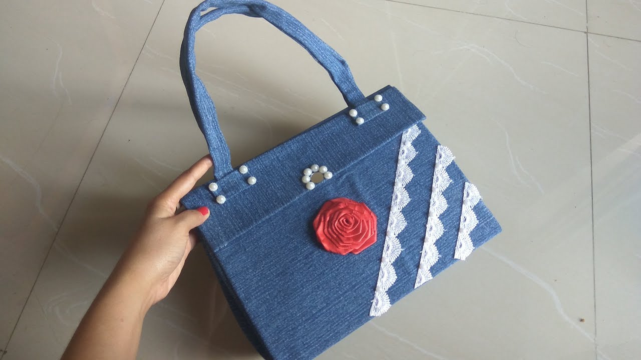 DIY |  How to make Denim Purse | Reuse of old jeans