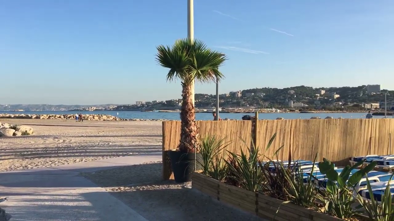 Plage Prado, Marseille.